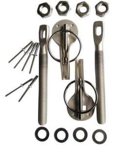 Autogear Bonnet Lock Stay Silver