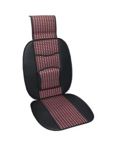 Autogear Bamboo Seat Cushion Red
