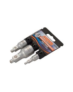 Midas-Professional 3 Piece Magnetic Extension Socket Set