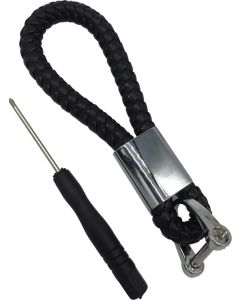 Autogear Cowhide Weave Key Ring 
