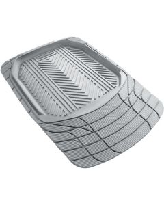 FRONT RUBBER MAT WITH TROUGH GREY