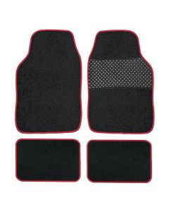 CARPET MAT SET GREY TRIM
