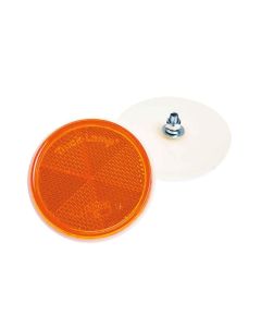 Autogear Amber Reflector Round Bolt On
