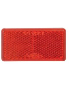 Autogear Red Rectangular Reflector 40x90mm