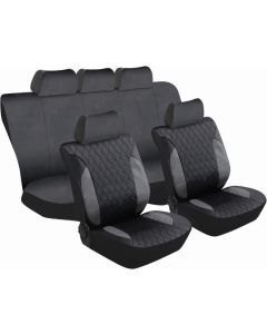 Autogear 11 Piece Montreal Seat Cover Set Grey