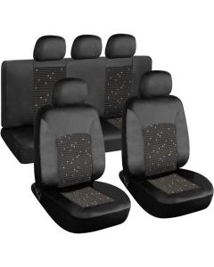 SILVERSTONE PVC/POLYESTER SEAT COVER SET