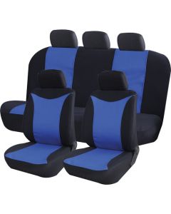 BIRDS EYE SEAT COVER SET BLUE