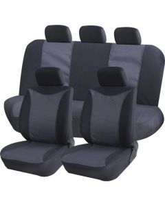 BIRDS EYE SEAT COVER SET GREY