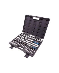 Midas 55 Piece 1/4  & 1/2 Inch Drive Socket Set