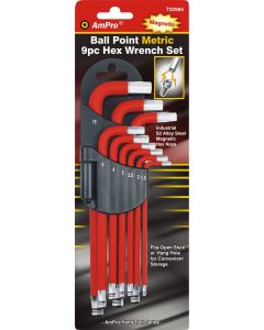 Ampro 9 Piece Torx Key Set Long Magnetic L-Type