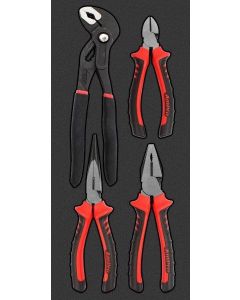 AMPRO Shadow Foam Tray Set 4 Piece Professional Pliers 