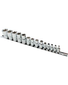 Ampro External Star Socket Set (1/4"/3/8"/1/2") 14 Piece
