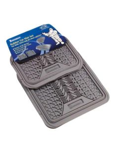 Michelin Rubber Car Mat Set 4 Piece Grey