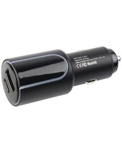 Autogear Usb + Type C Charger & Voltmeter 