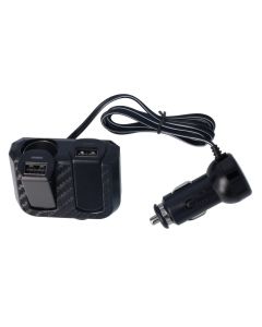 Midas-Style Retractable Dual USB Socket Charger 