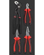 AMPRO Shadow Foam Tray Set 4 Piece Professional Pliers 