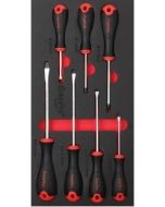 AMPRO Shadow Foam Tray Set 7 Piece Screwdriver Soft Grip